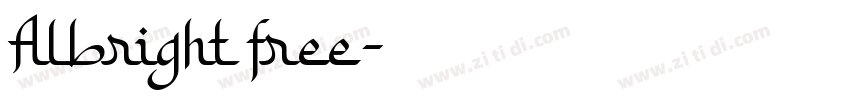 Albright free字体转换
